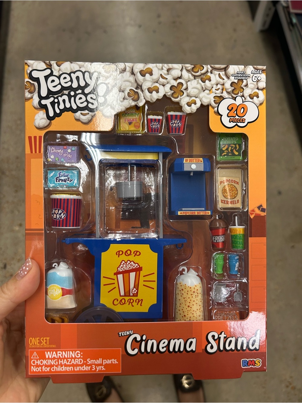 Teeny Tinies Popcorn Cinema Stand play set